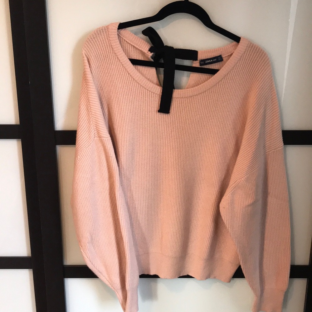 Winter blush knit sweater